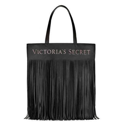 Сумка Victoria's Secret 387-506 с бахромая черная в Коламбия