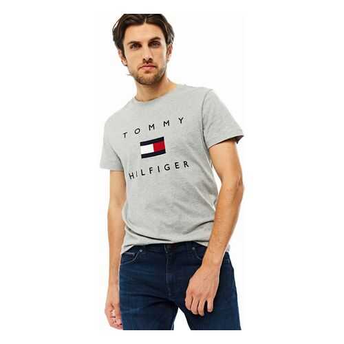 Футболка мужская Tommy Hilfiger MW0MW14313 серая M в Коламбия