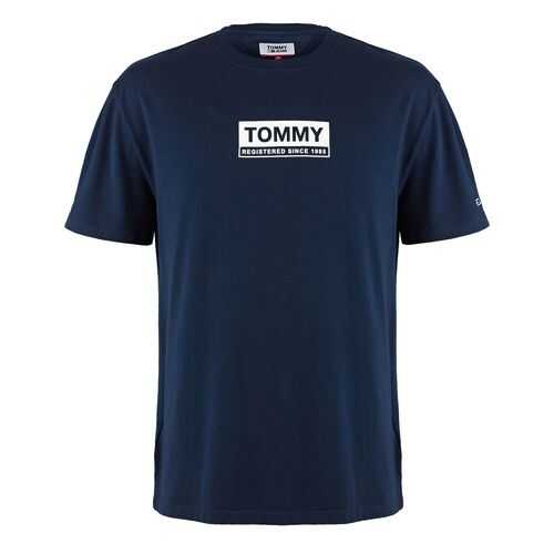 Футболка мужская Tommy Jeans DM0DM08364 C87 синяя L в Коламбия