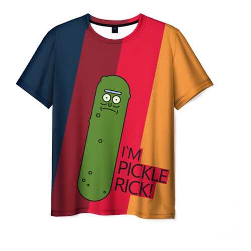 Футболка мужская ВсеМайки Pickle Rick разноцветная 4XL в Коламбия